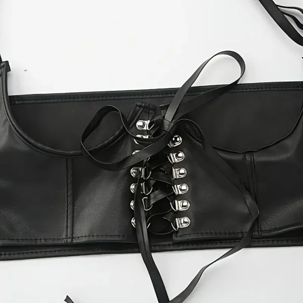 Corset bustier de cuero - Imagen 4