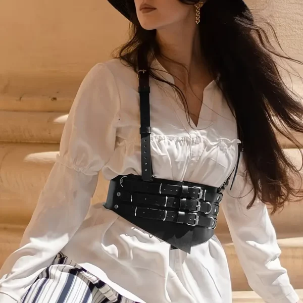 Corset de 3 hebillas y tirantes - Imagen 2