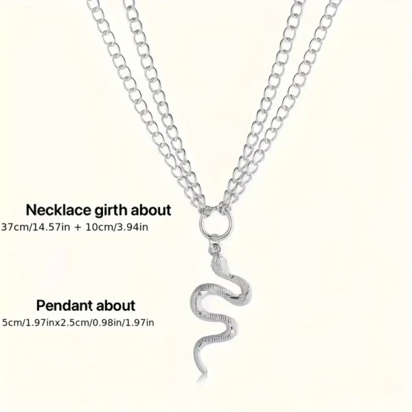 Gargantilla de cadena con serpiente - Imagen 5