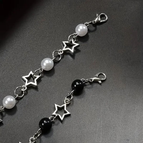 Pulseras de estrellas y perlas - Imagen 4