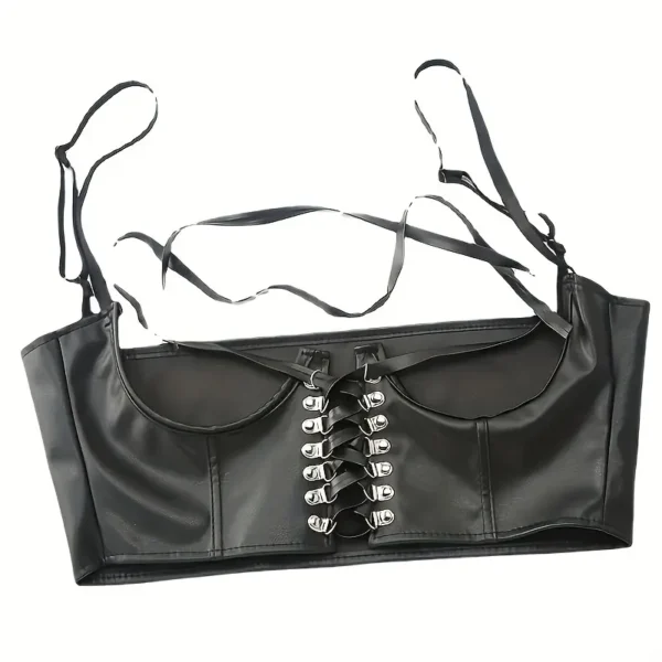 Corset bustier de cuero - Imagen 2