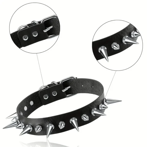 Choker de remaches grandes y pequeños - Imagen 5