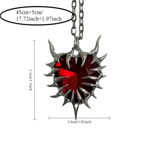 Collar de corazón con espinas - Imagen 3