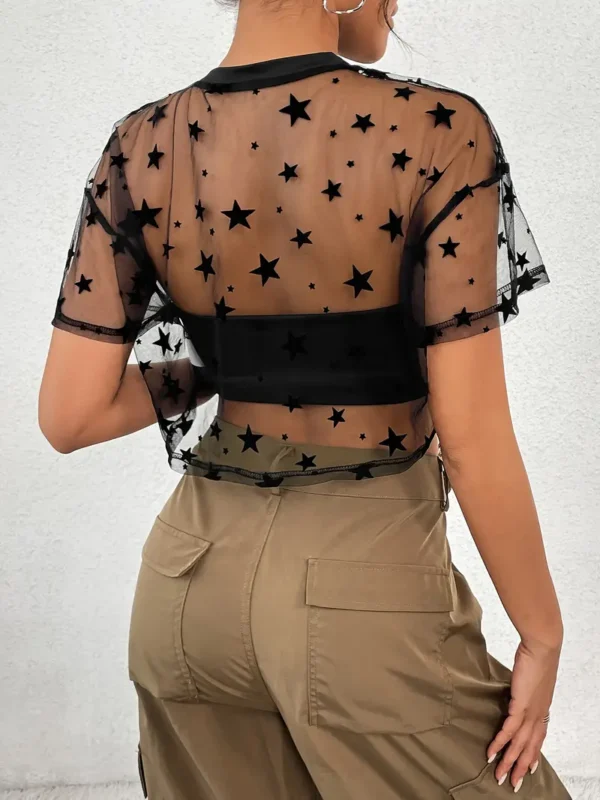 Top translúcido de estrellas - Imagen 3