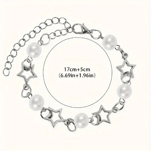 Pulseras de estrellas y perlas - Imagen 5